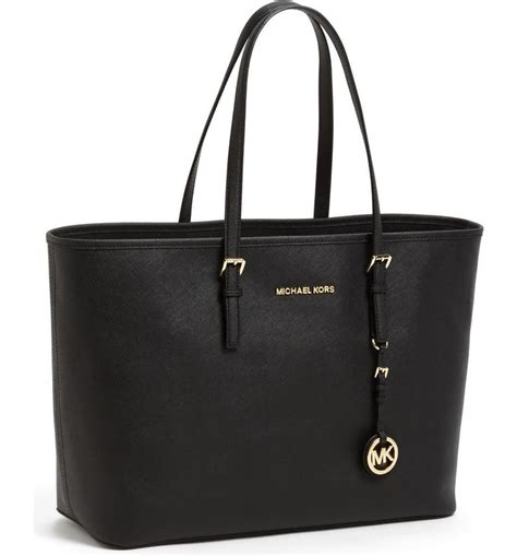 michael kors smooth leather tote|Michael Kors saffiano leather bag.